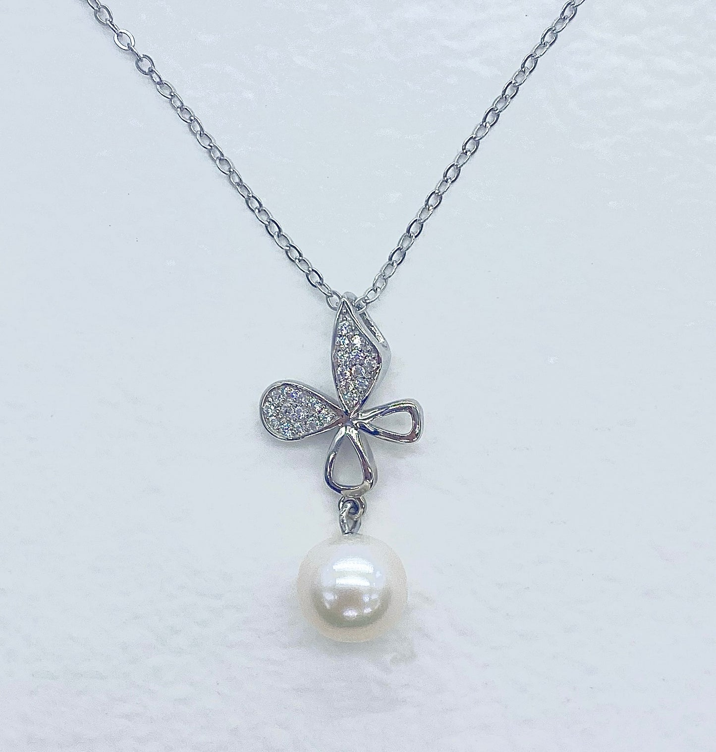 Butterfly Pearl Necklace