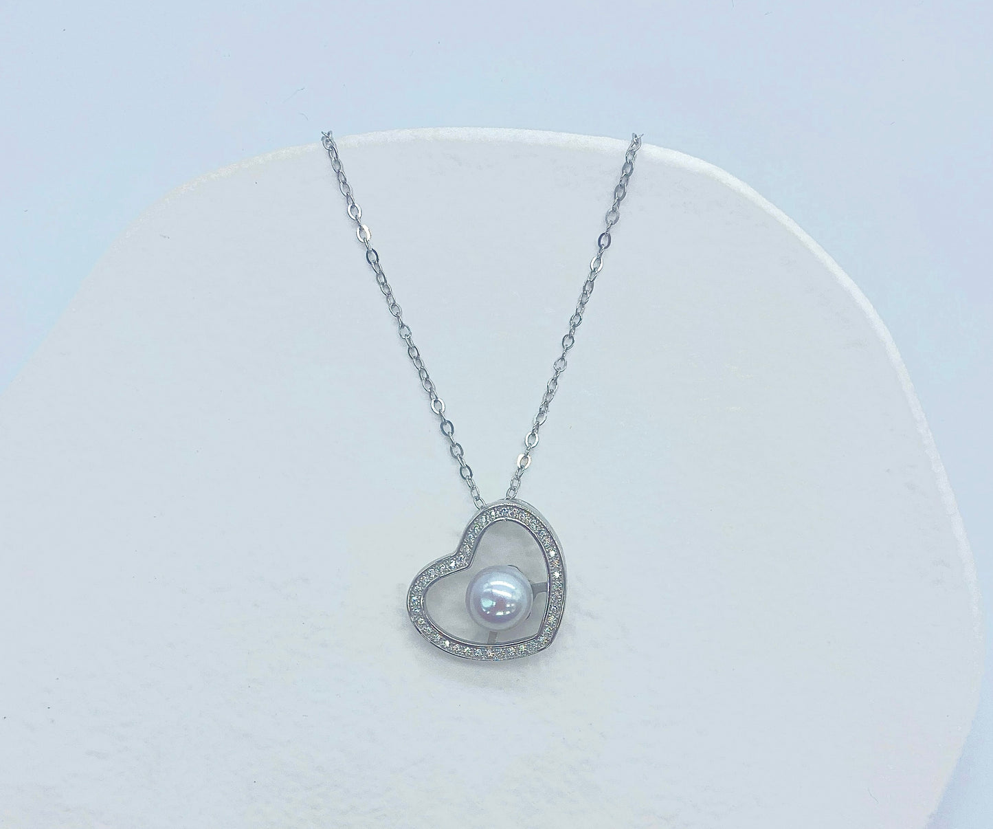 Big Love Heart Pearl Necklace