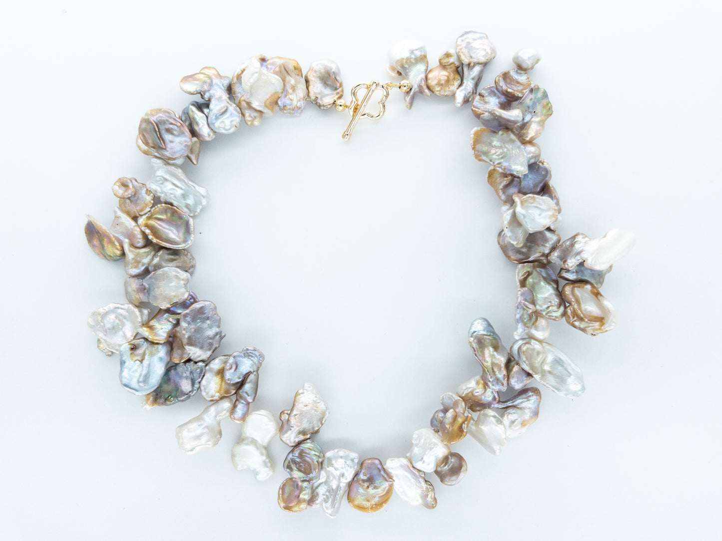 Baroque Pearl Necklace - Mix Colour