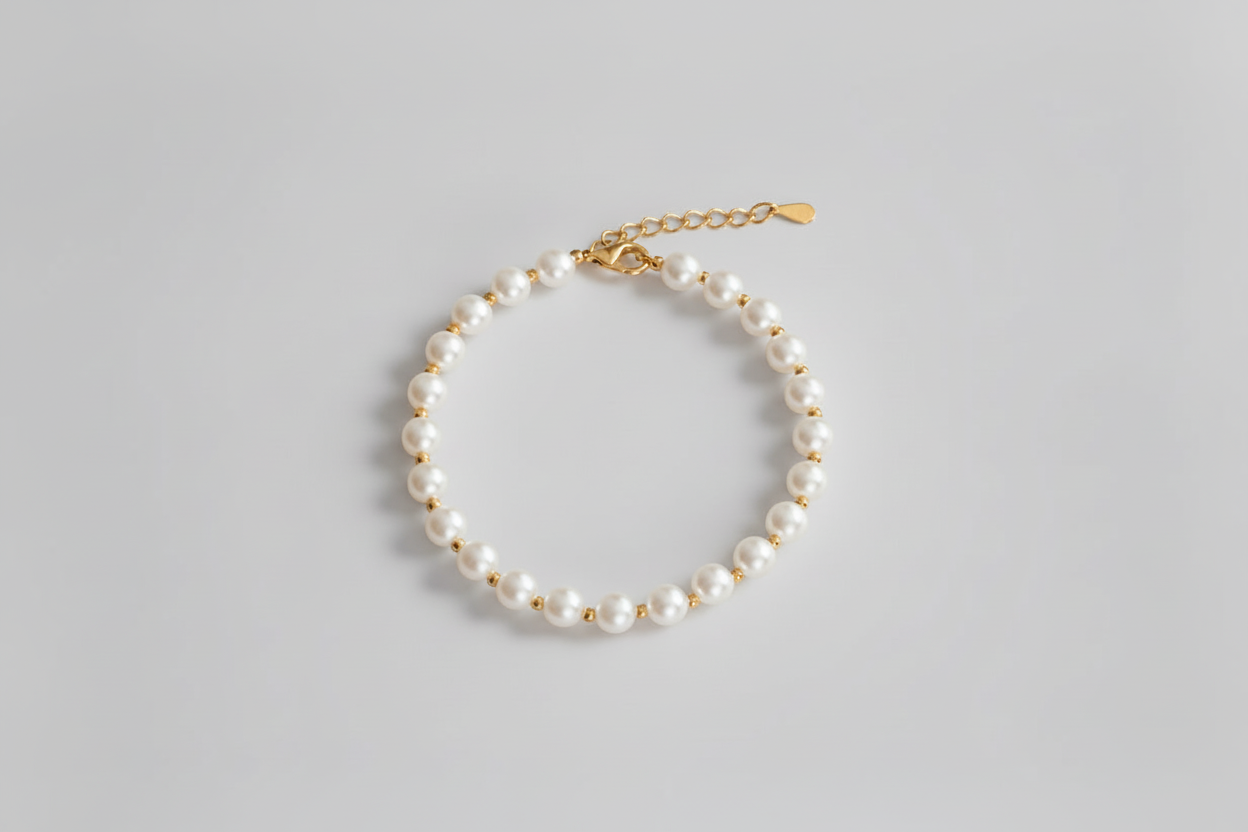 White Pearl Bracelet