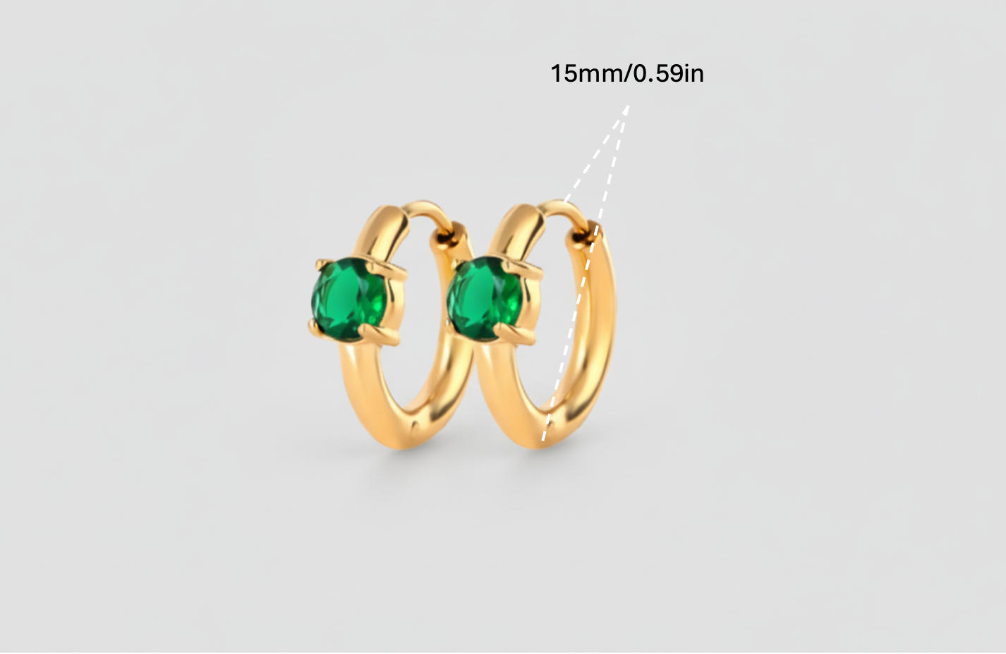 Green Gem Earring