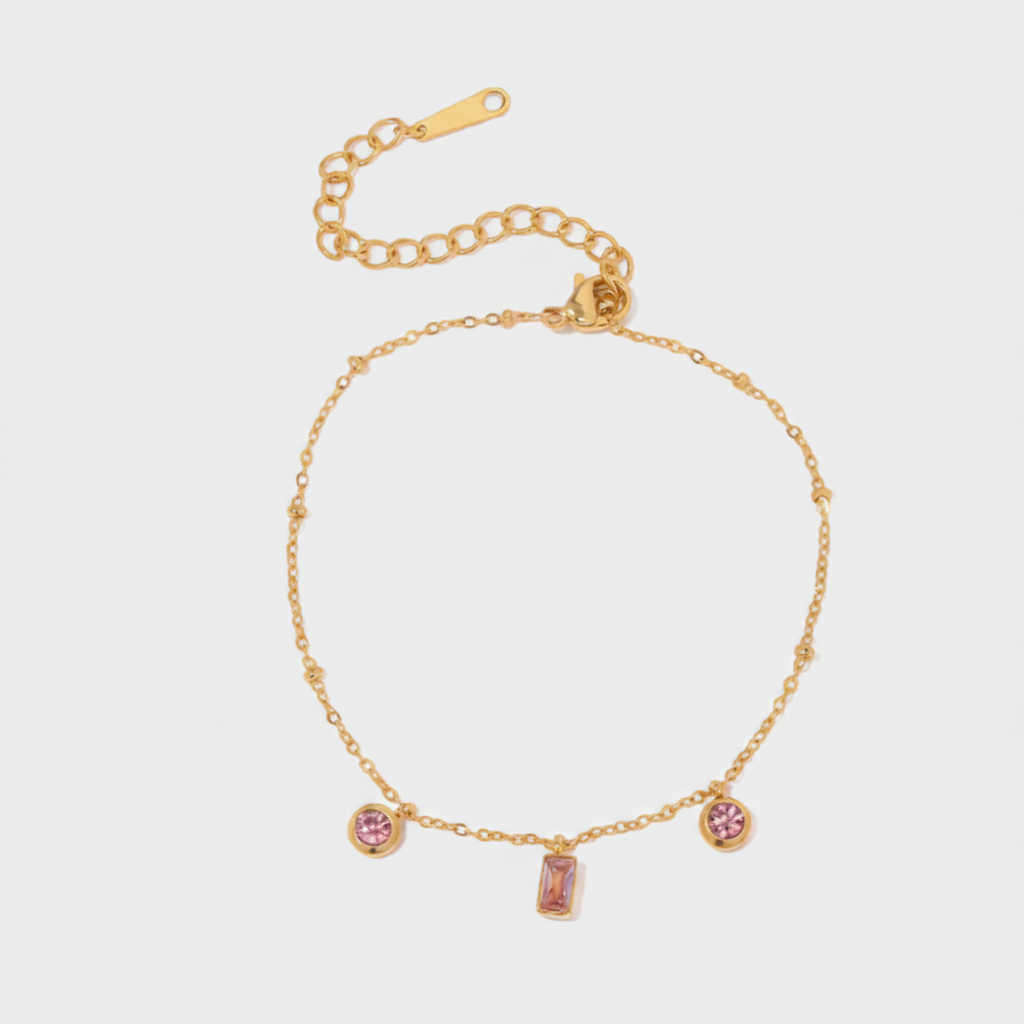 Pink Gem Bracelet
