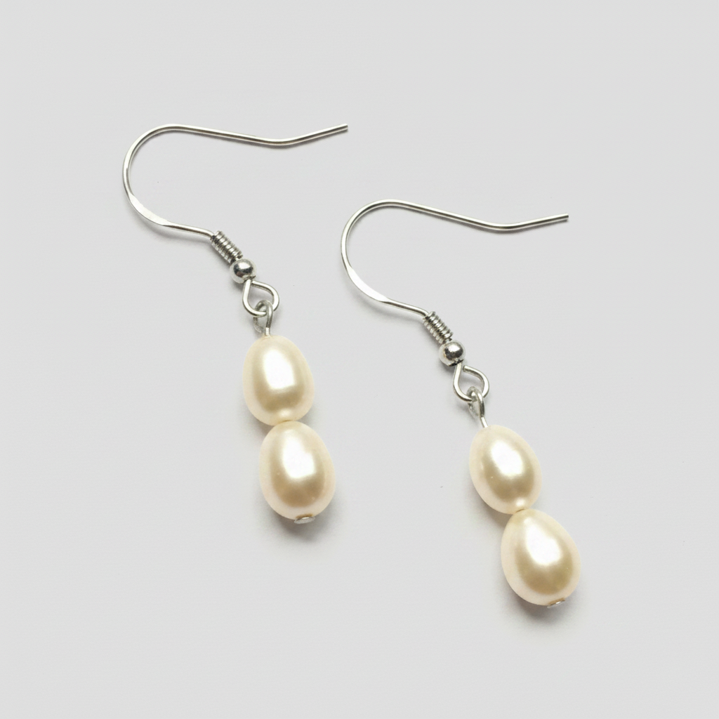 Two Pearls Earrings