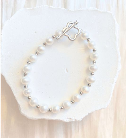 Classic Pearl with Beans Bracelet