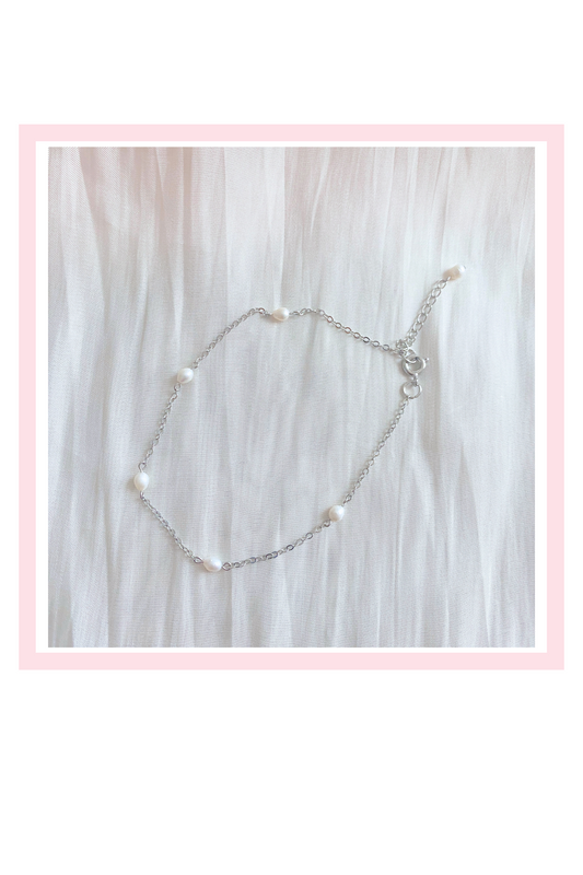 Small Pearl Anklets - Custom Made