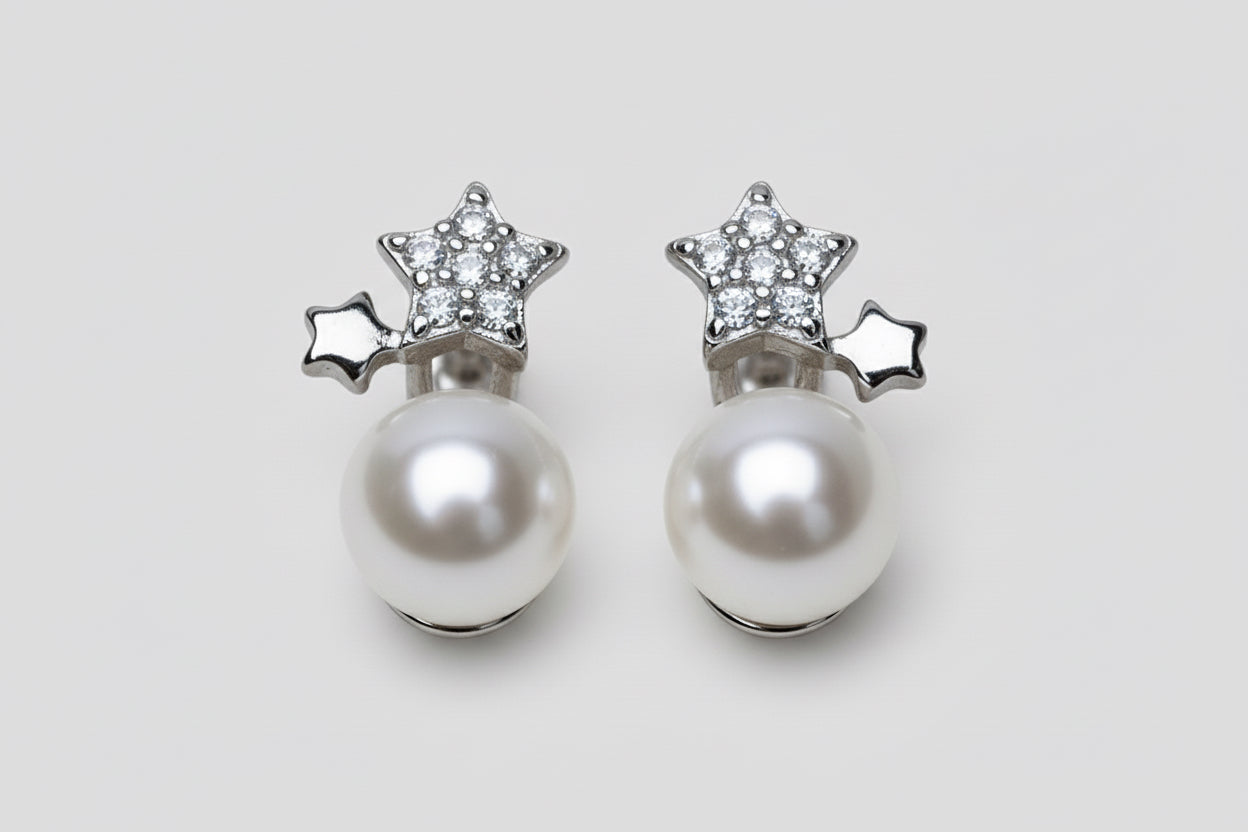 Star Pearl Earrings