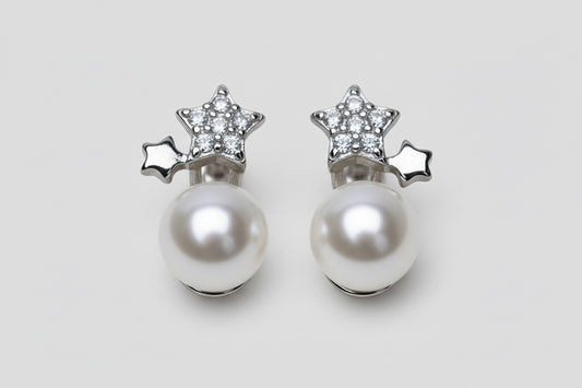 Star Pearl Earrings