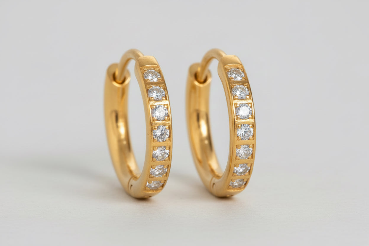 Simple Gem Earring