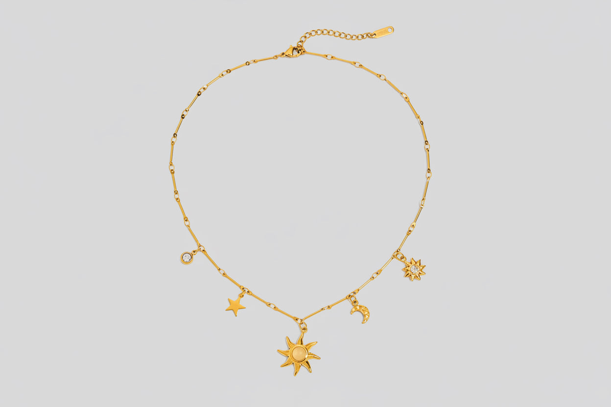 Sun Moon Star Necklace