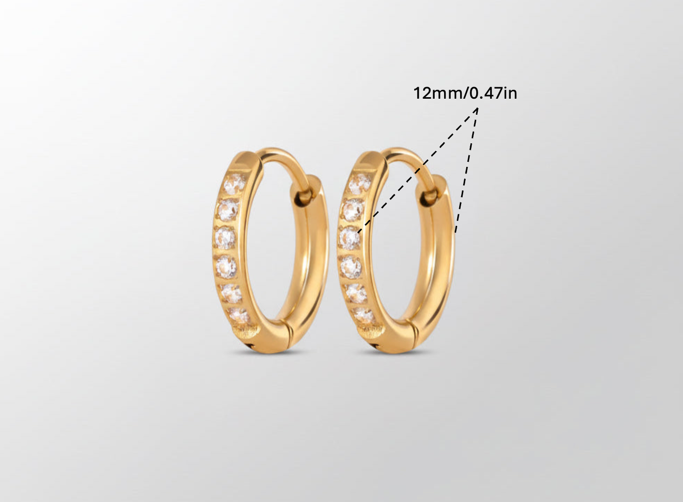 Simple Gem Earring