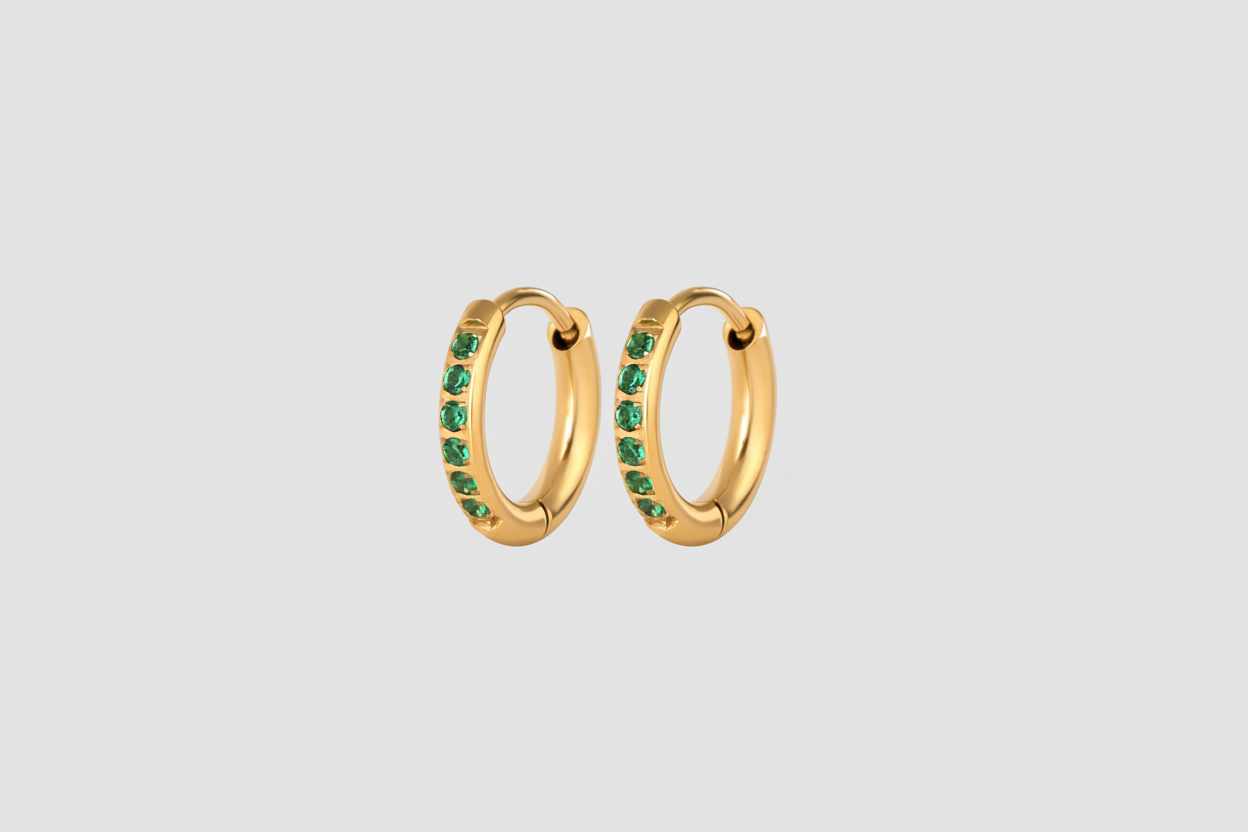Simple Gem Earring