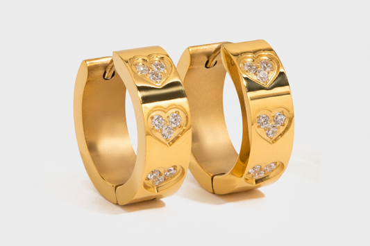 Love Heart Gem Earring
