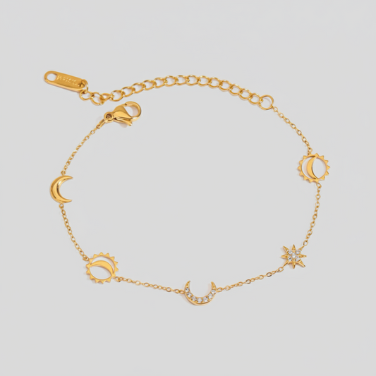 Moon, Star and Sun Bracelet