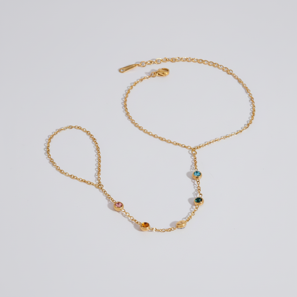 Colour Gem Handchain