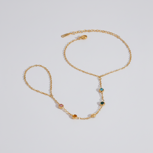 Colour Gem Handchain