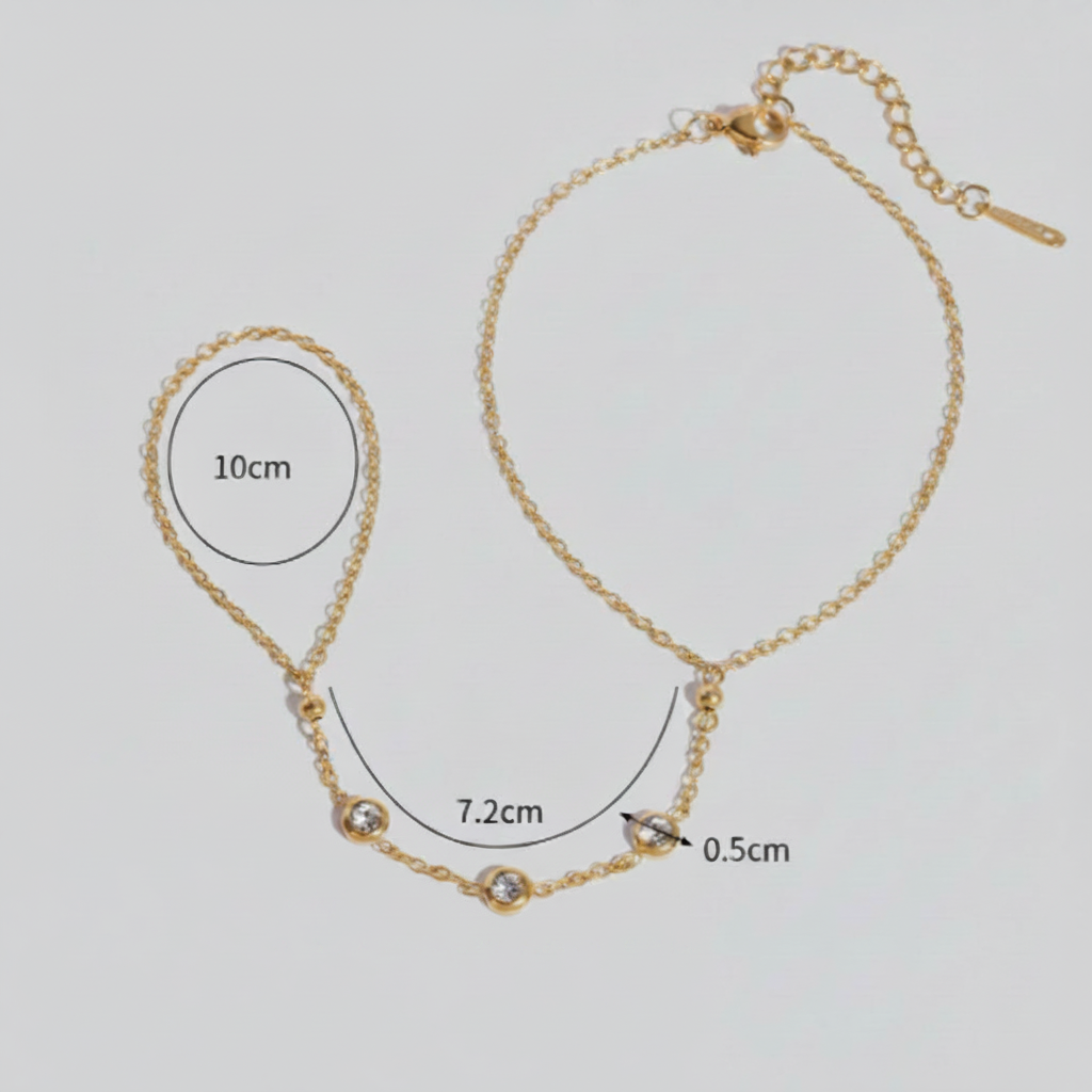White Gem Handchain