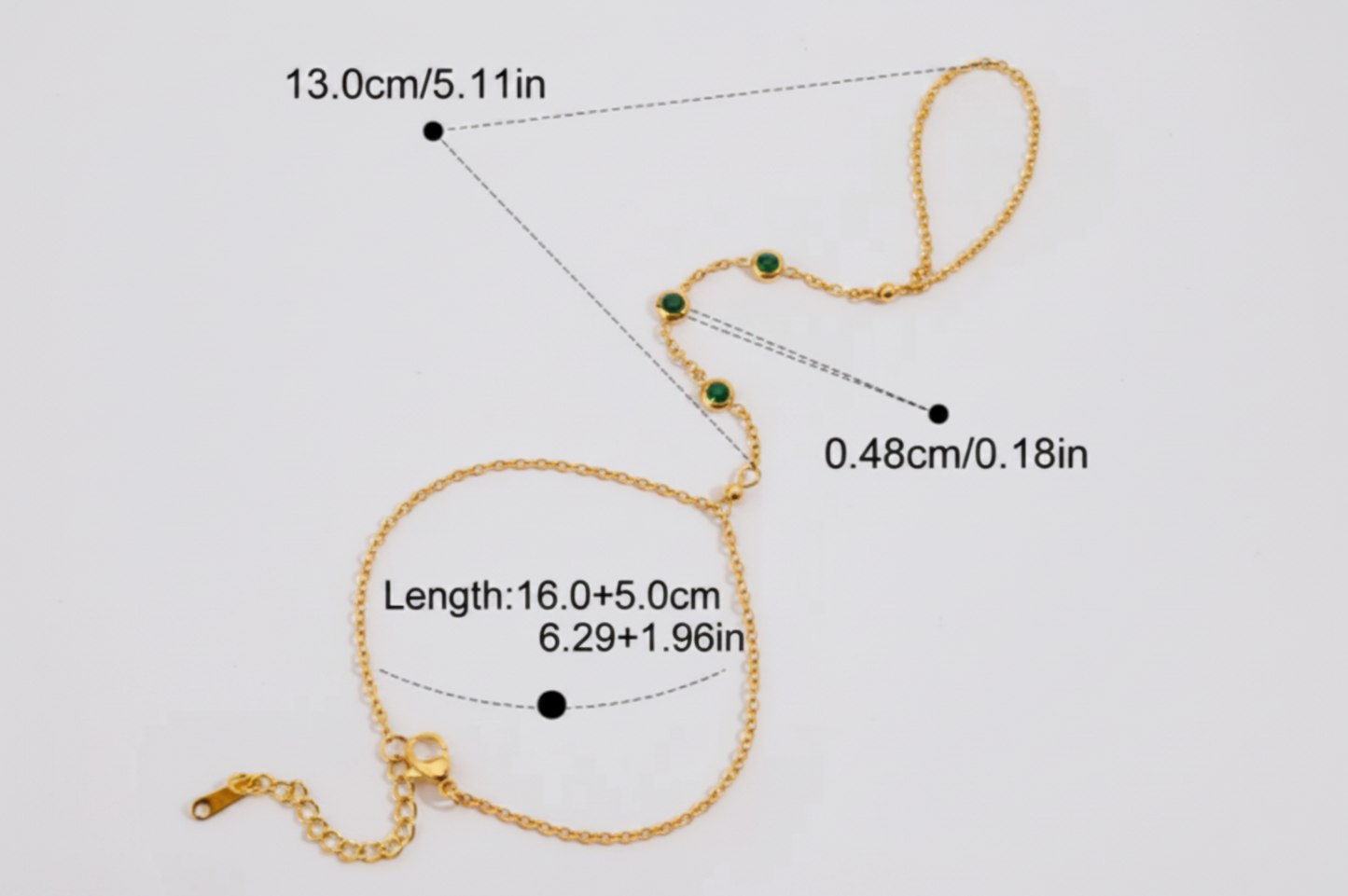 Green Gem Handchain