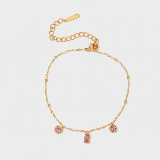 Pink Gem Bracelet