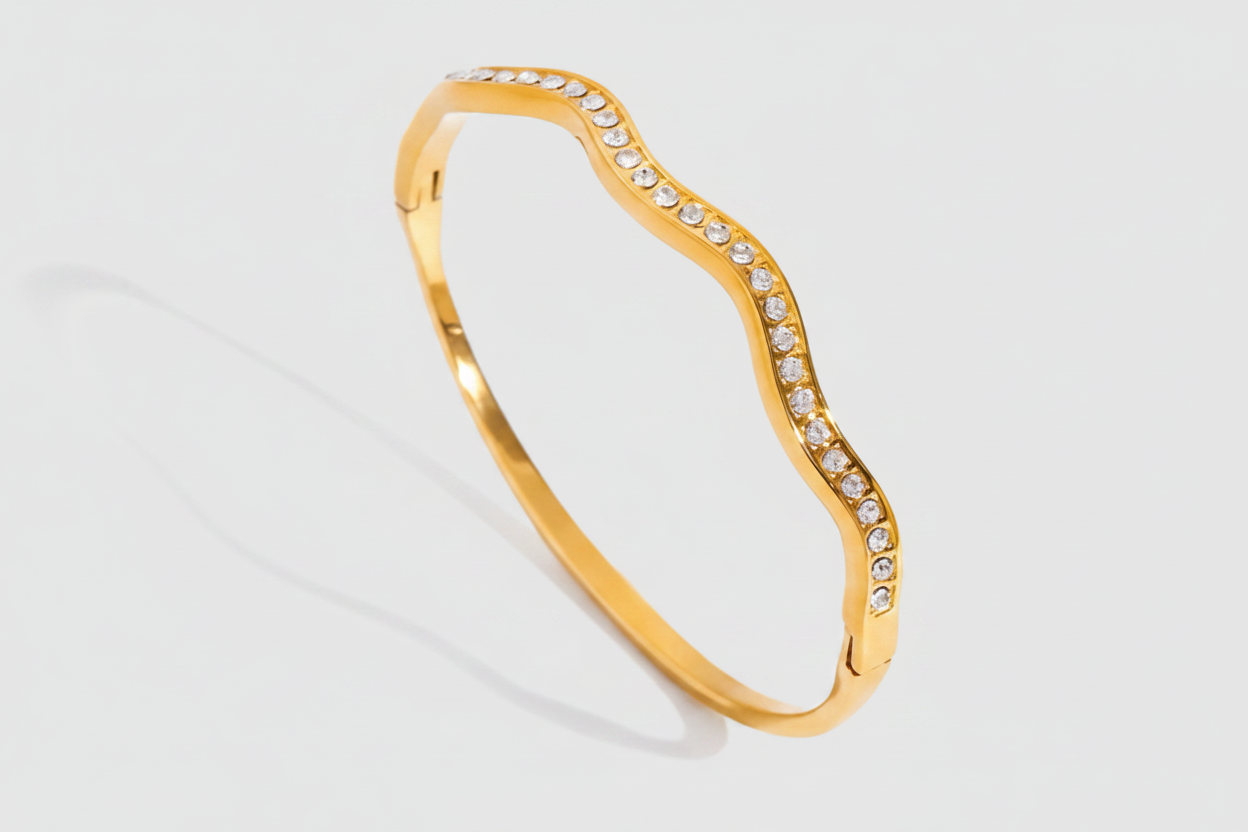 Small Wave Bangle