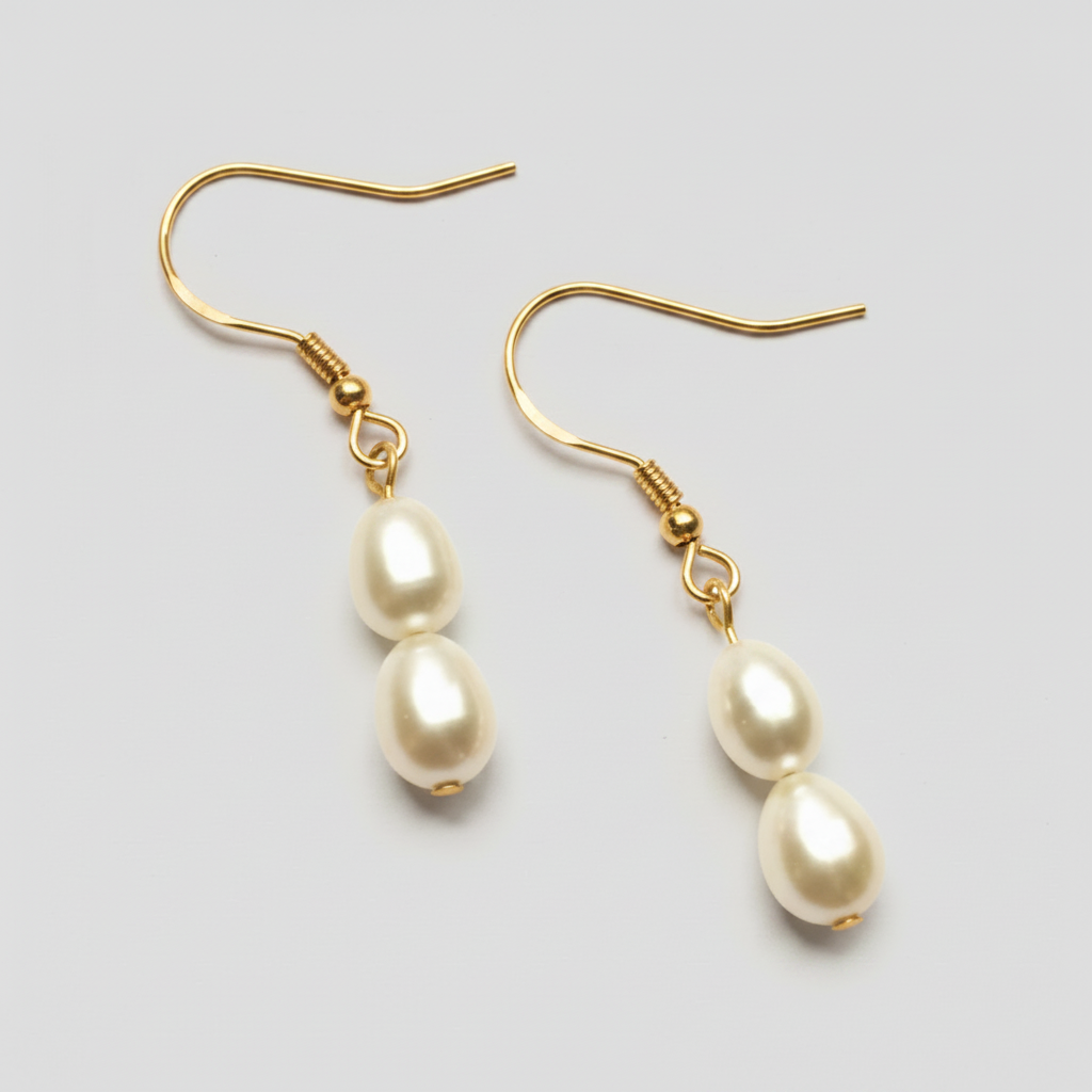 Two Pearls Earrings