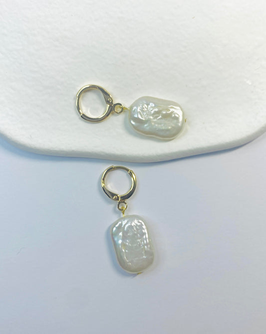 Square Pearl Earrings