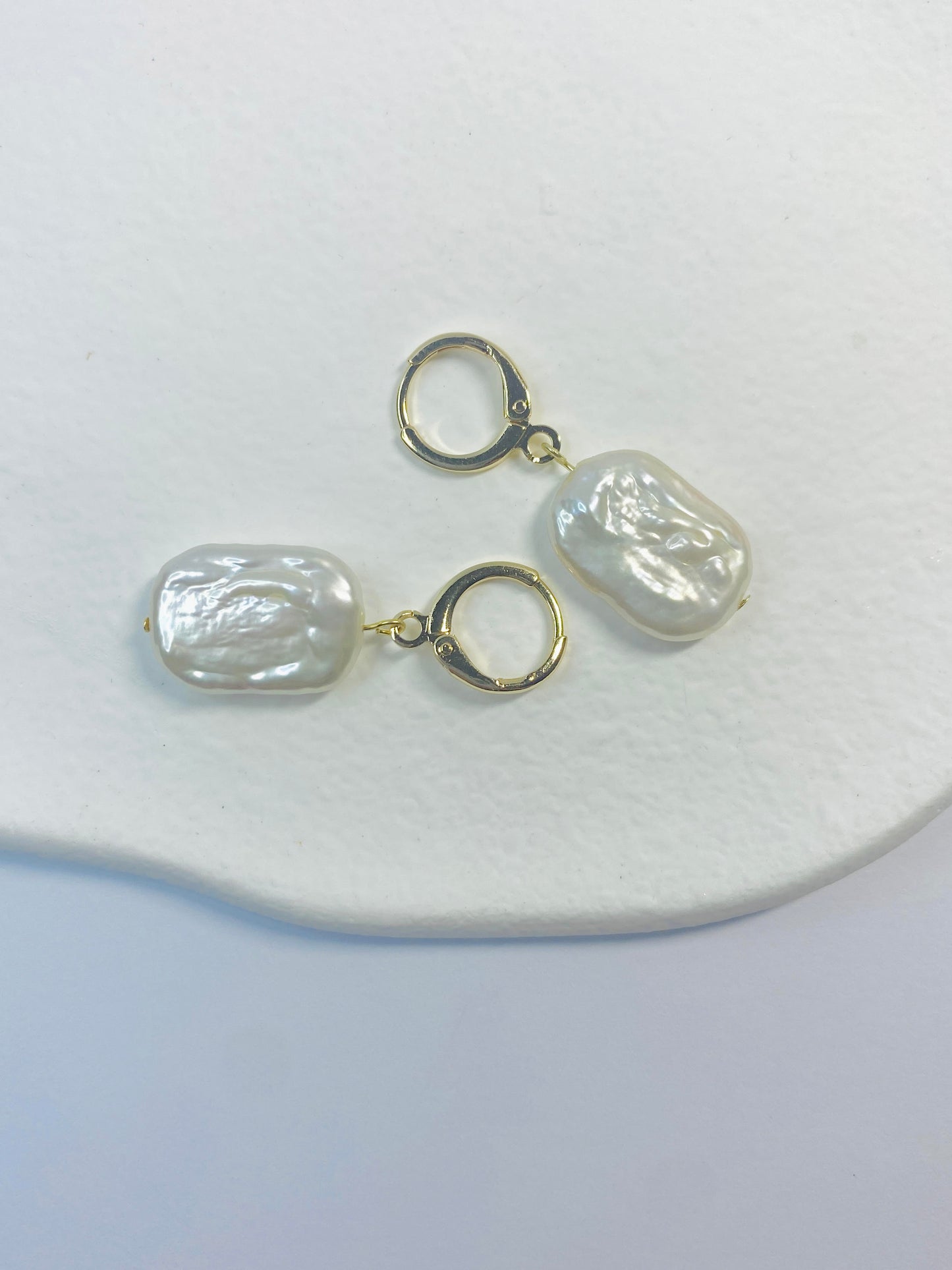 Square Pearl Earrings