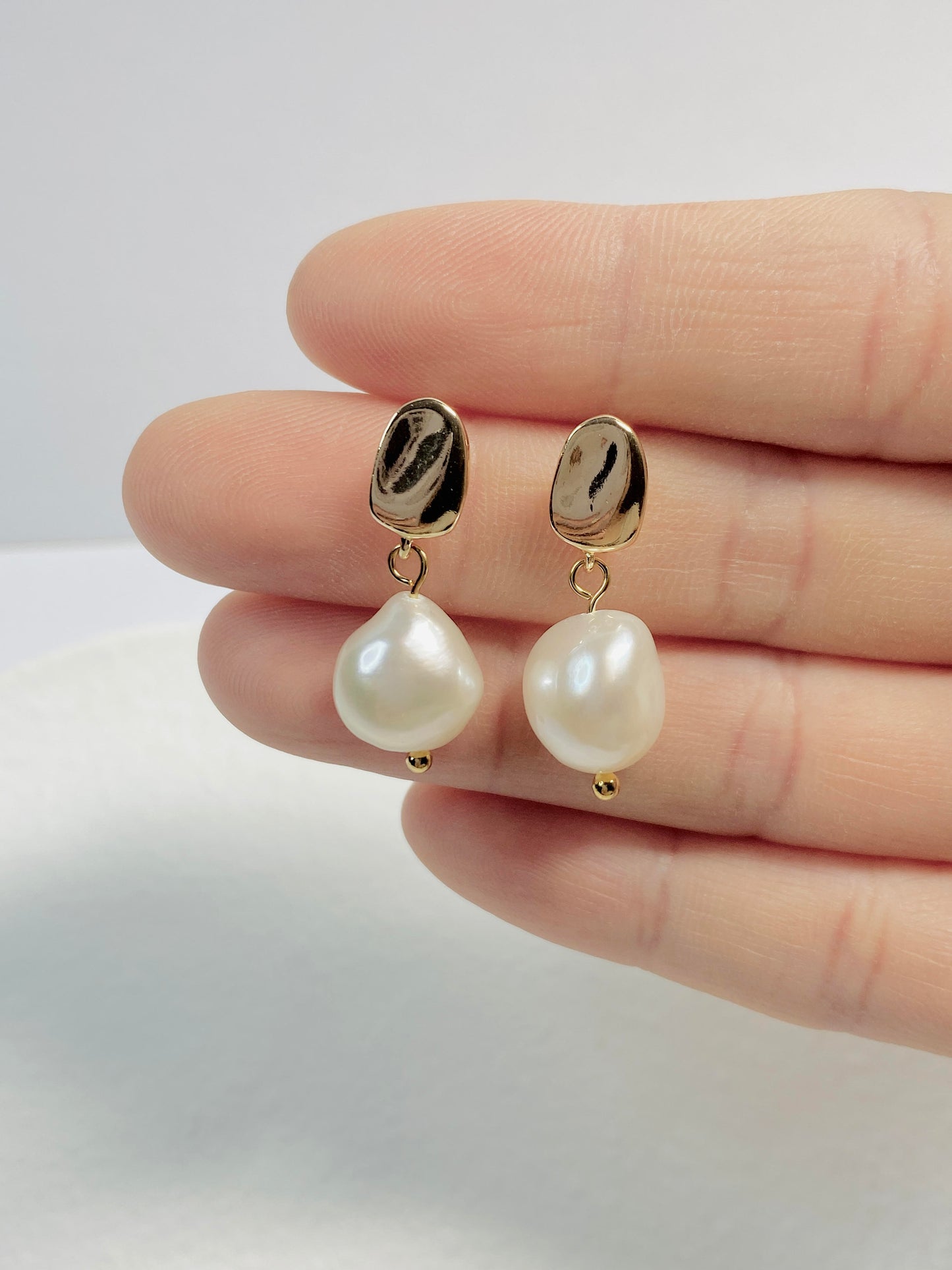 Big Pearl Earrings